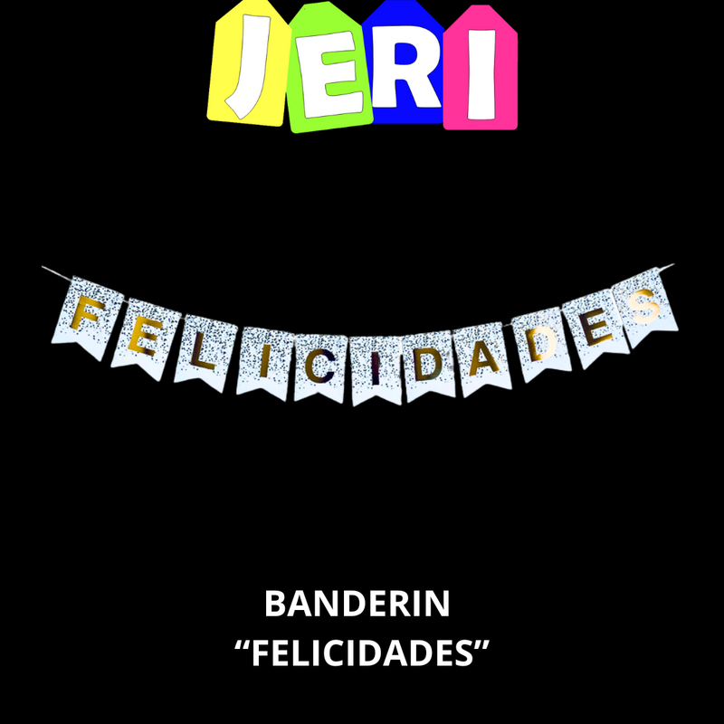 BANDERIN FRASE FELICIDADES