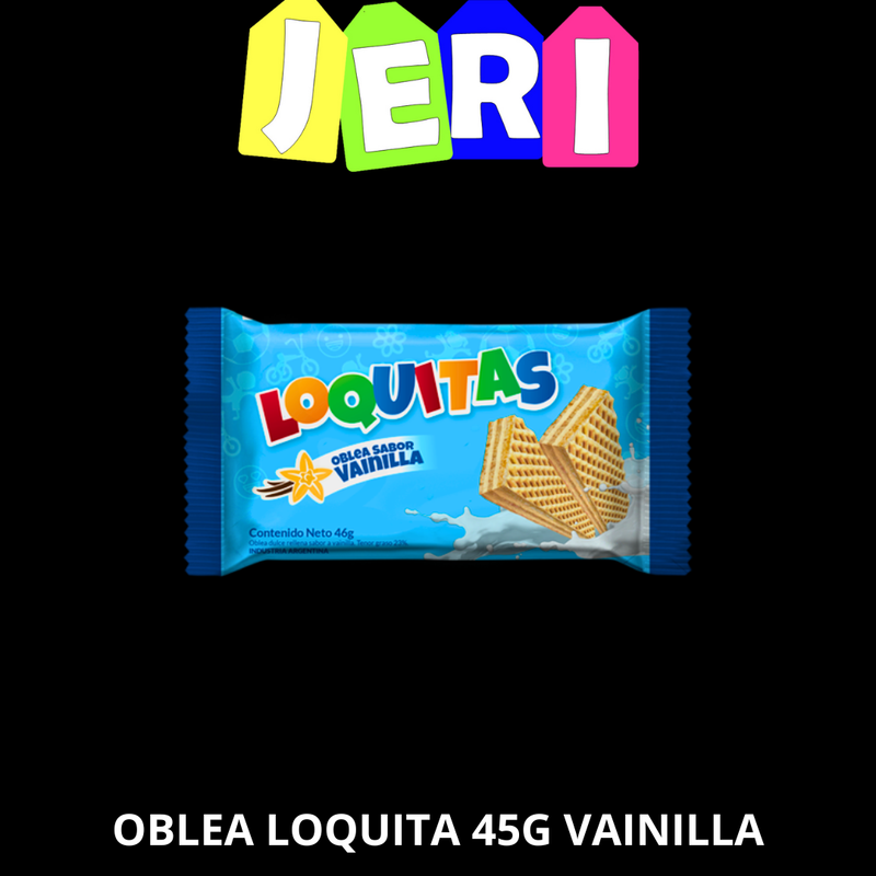 OBLEA LOQUITA 45G VAINILLA