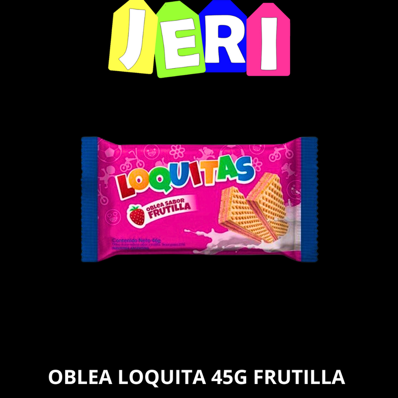 OBLEA LOQUITA 45G FRUTILLA