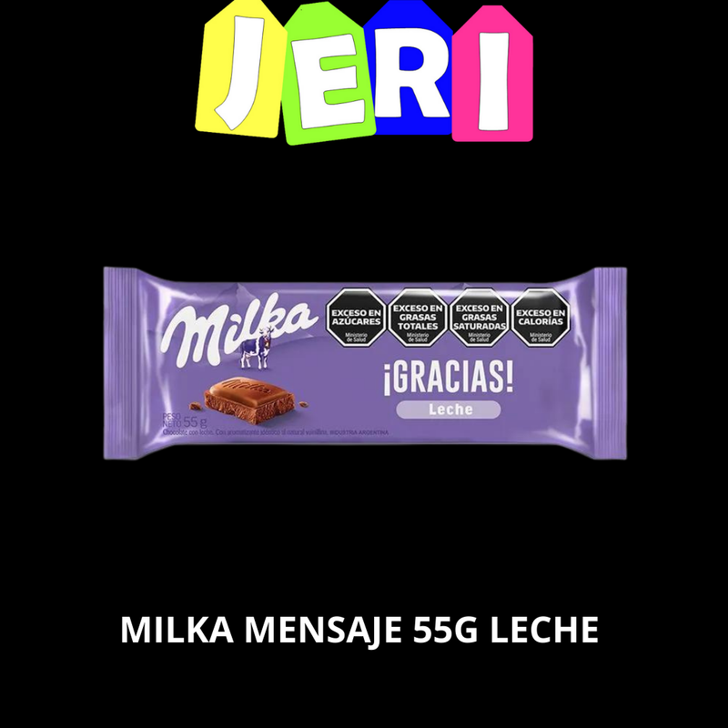 MILKA MENSAJE 55G LECHE