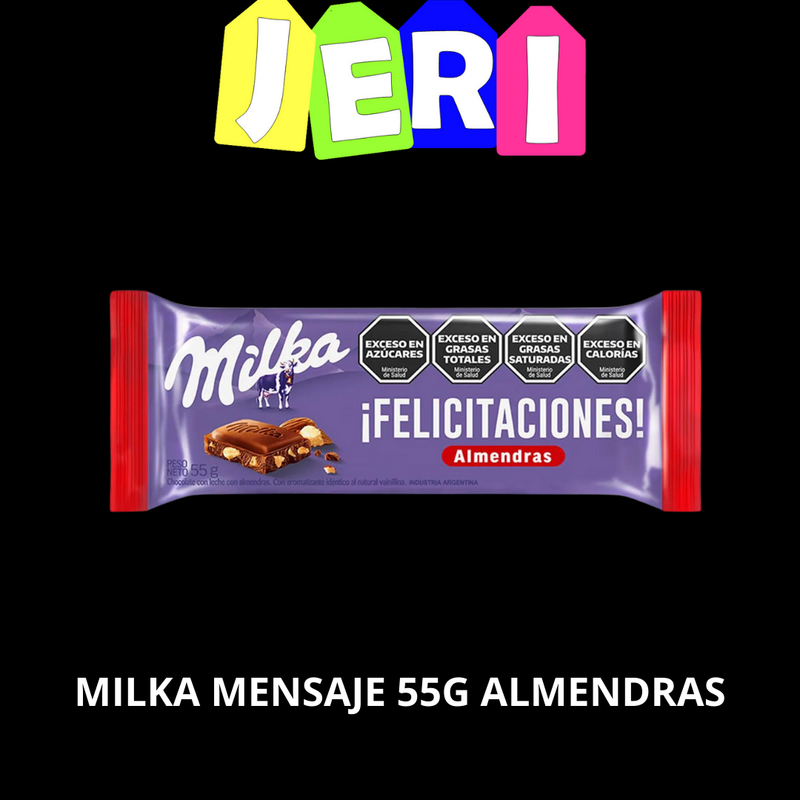MILKA MENSAJE 55G ALMENDRAS