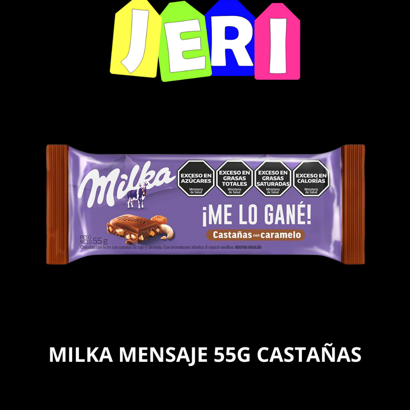 MILKA MENSAJE 55G CASTAÑAS