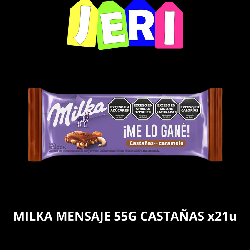 MILKA MENSAJE 55G CASTAÑAS X21U