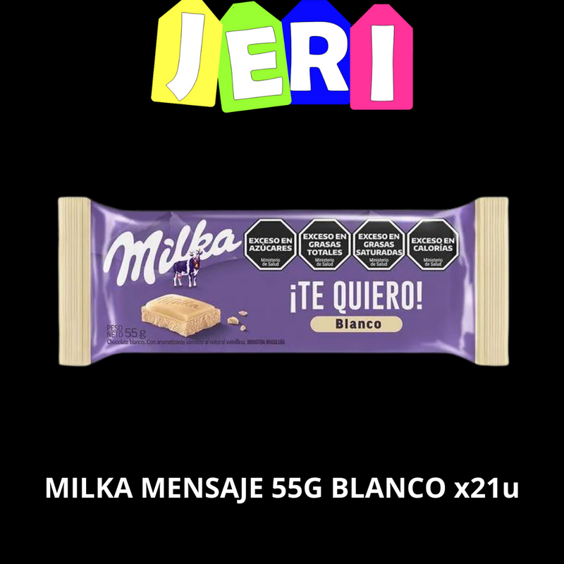 MILKA MENSAJE 55G BLANCO X21U