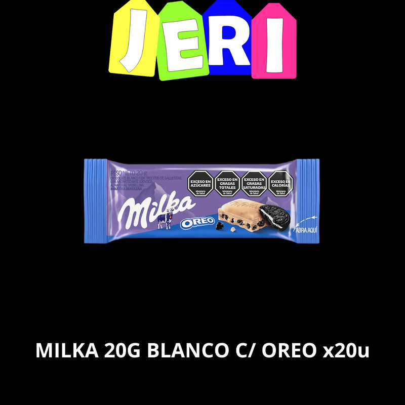 MILKA 20G BLANCO C/ OREO X20U
