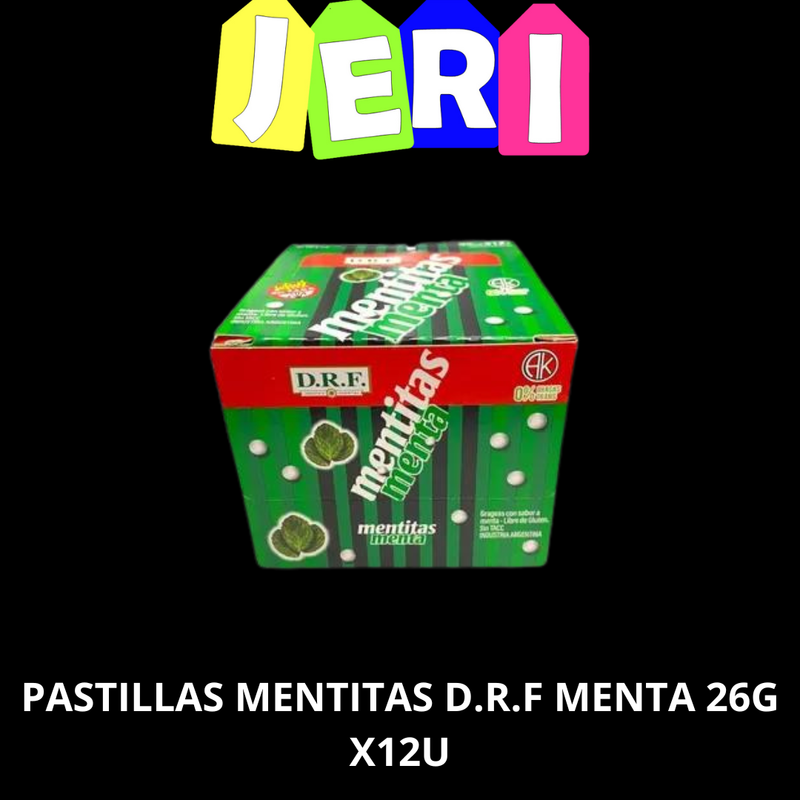 PASTILLAS MENTITAS D.R.F CHERRY 26G X12U
