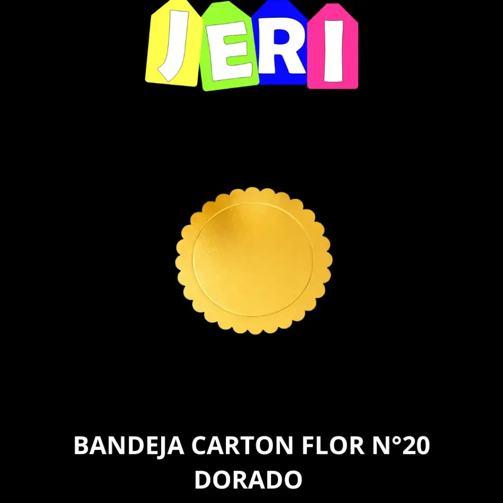 BANDEJA CARTON FLOR N° 20 DORADA