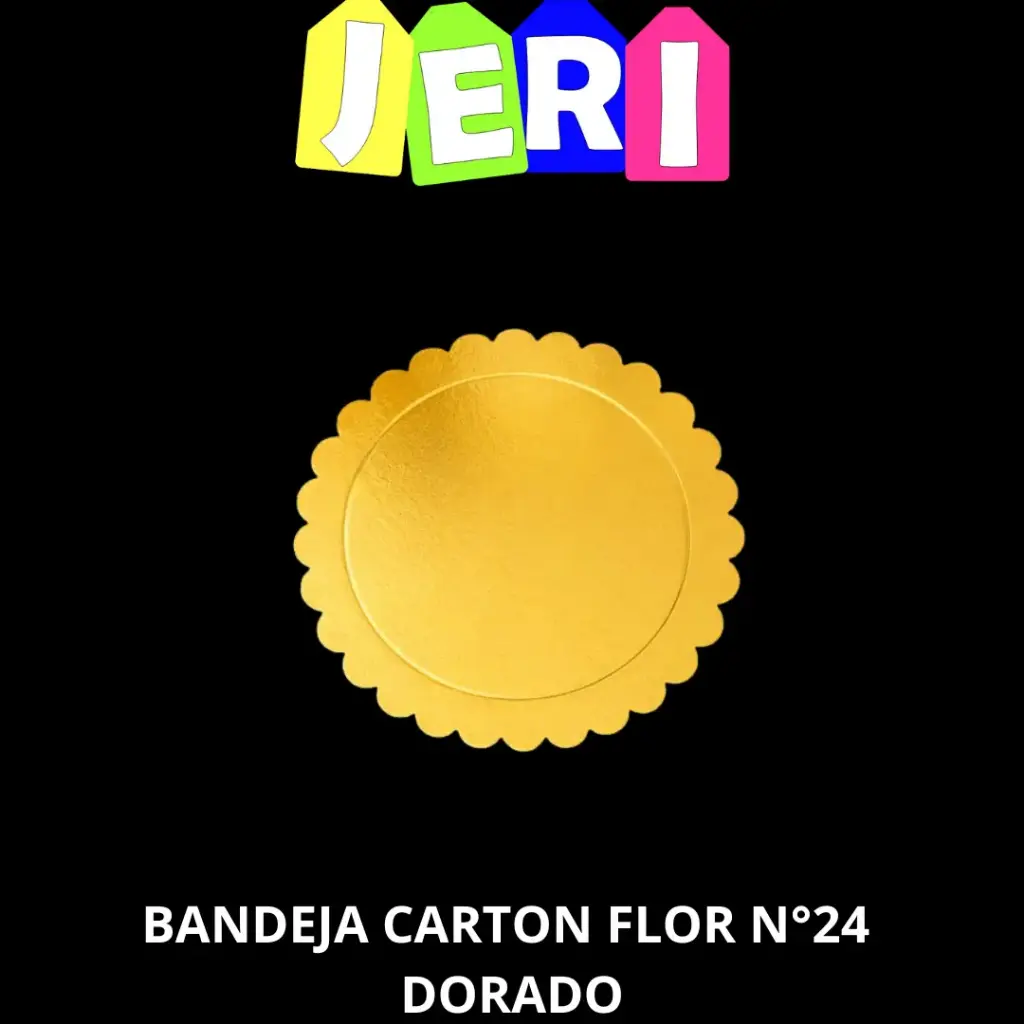BANDEJA CARTON FLOR N° 24 DORADA