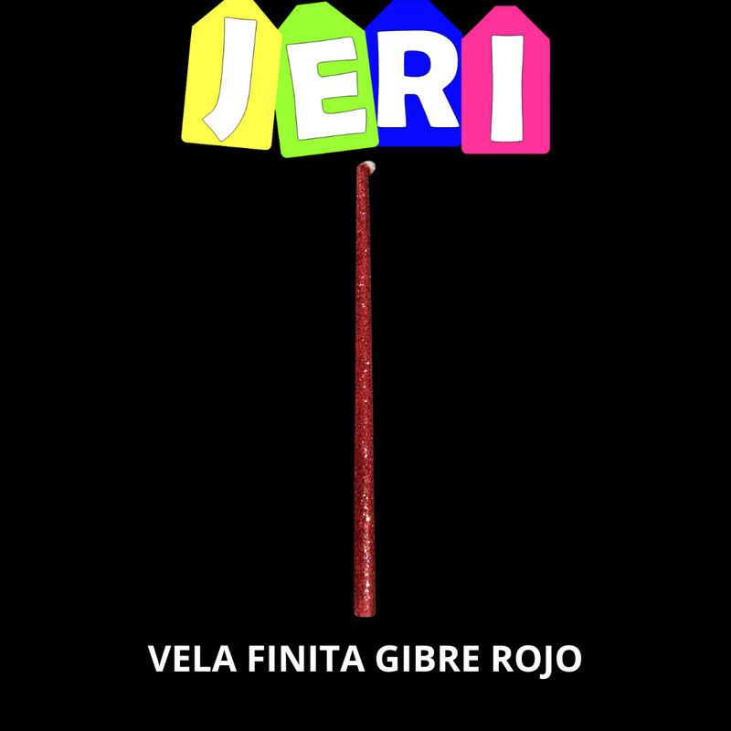 VELA FINITA GIBRE (ROJO)