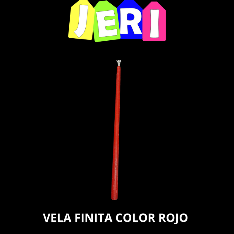 VELA FINITA COMUN (ROJO)