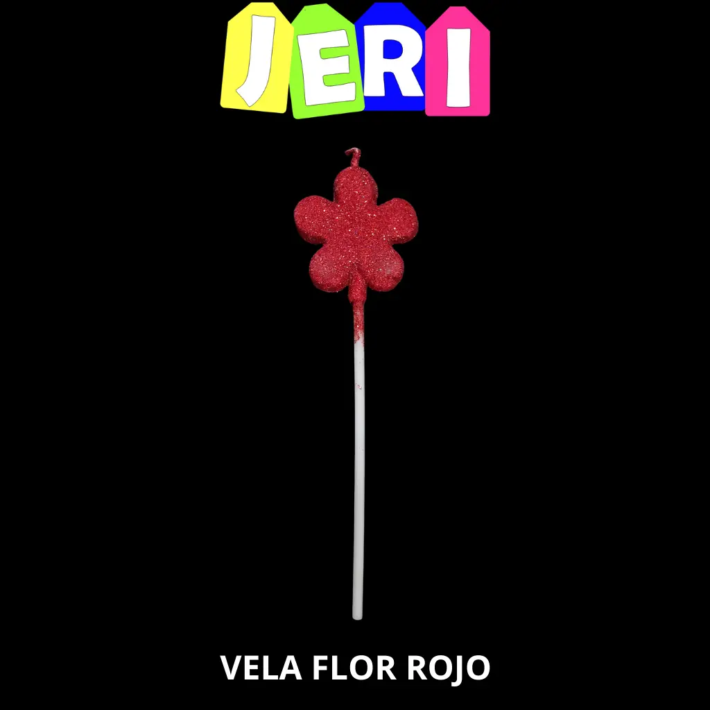 VELA FLOR (ROJO)