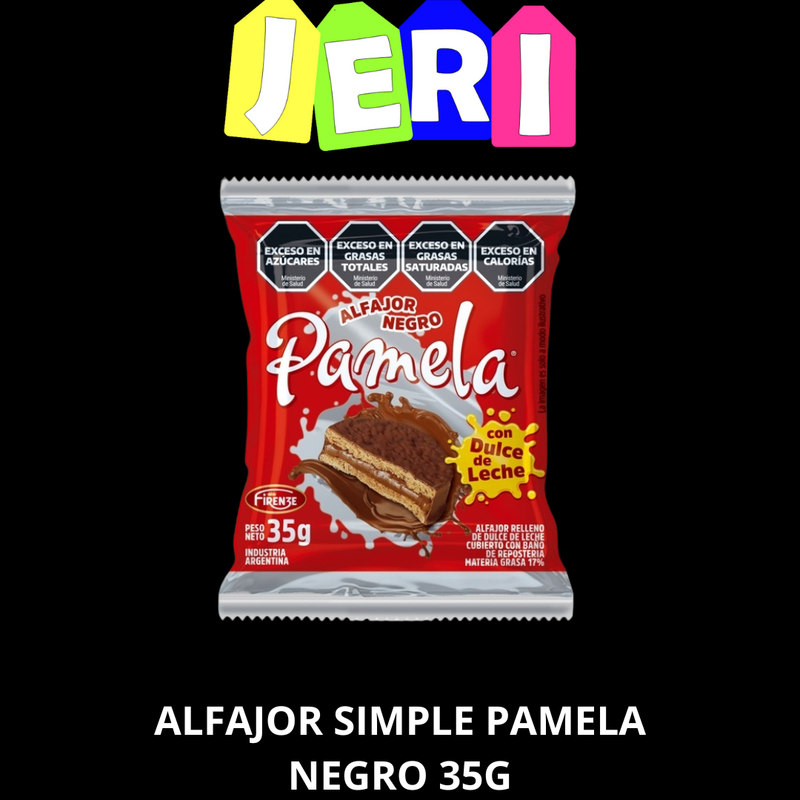 ALFAJOR SIMPLE PAMELA NEGRO 35G
