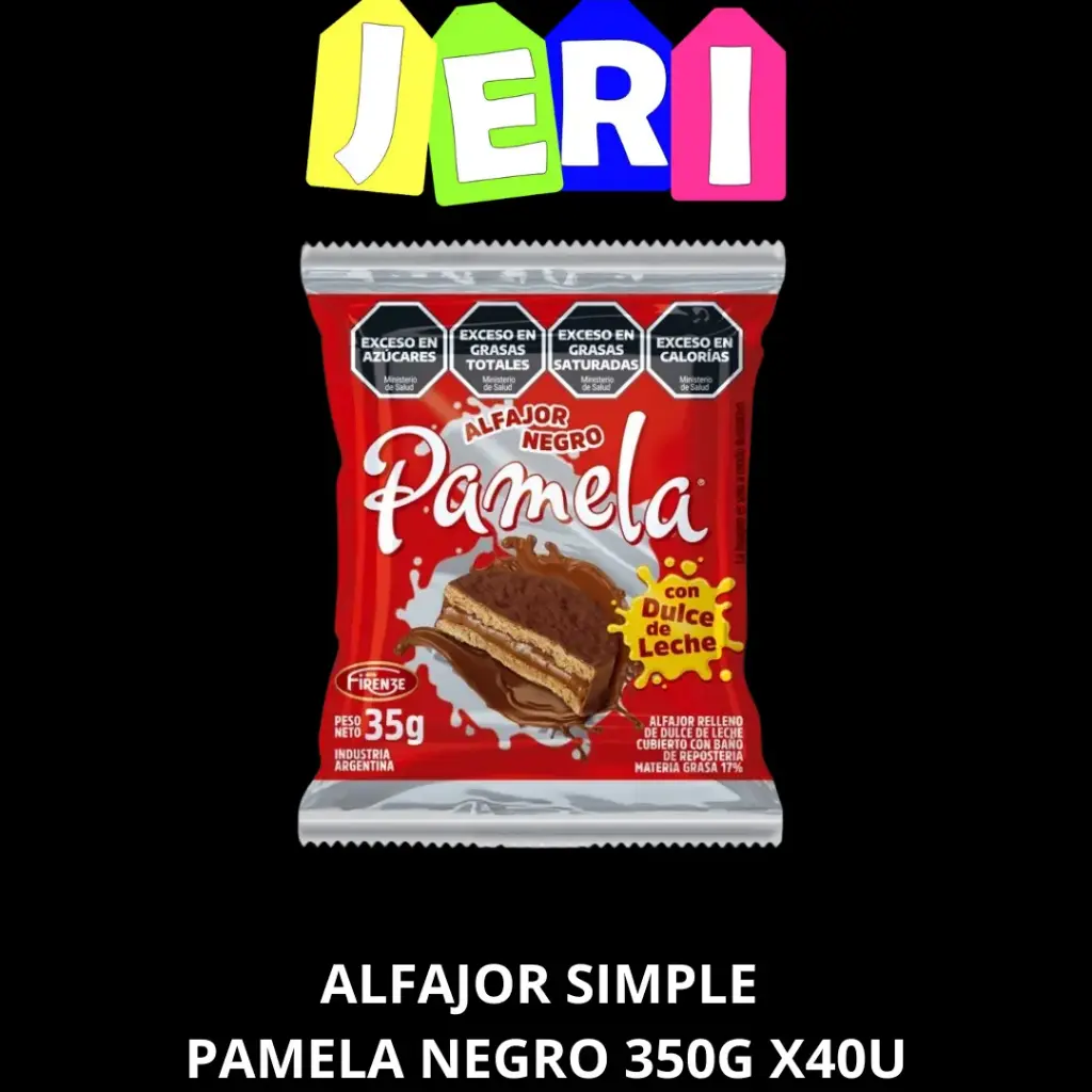 ALFAJOR SIMPLE PAMELA NEGRO 35G X40U