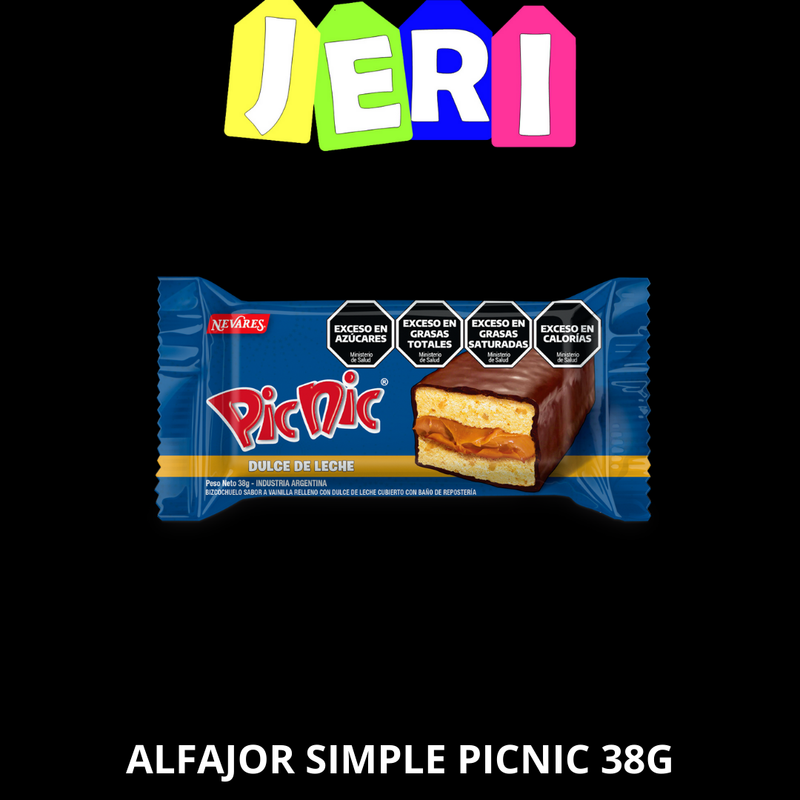 ALFAJOR SIMPLE PICNIC 38G