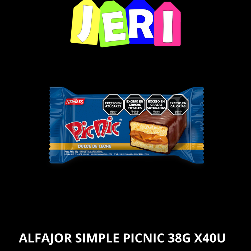 ALFAJOR SIMPLE PICNIC 38G X40U