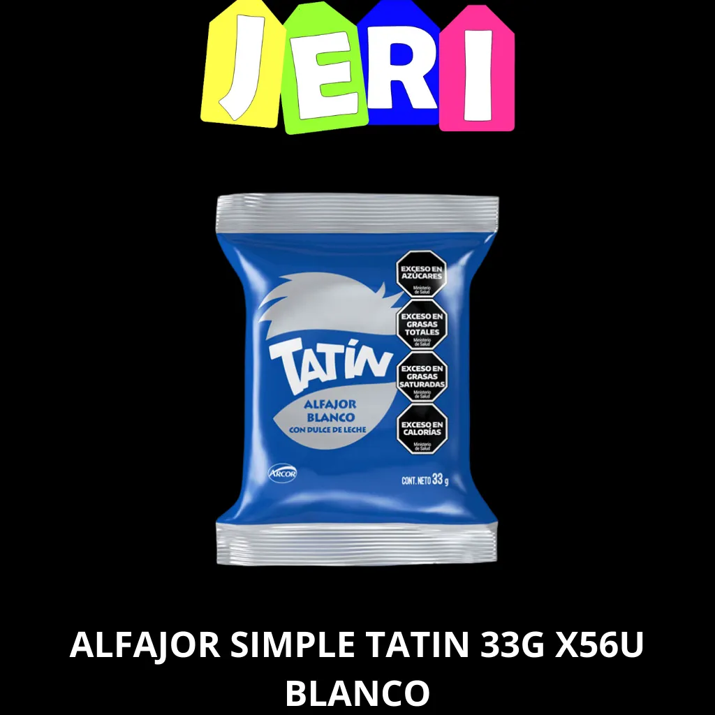 ALFAJOR SIMPLE TATIN 33G X56U BLANCO