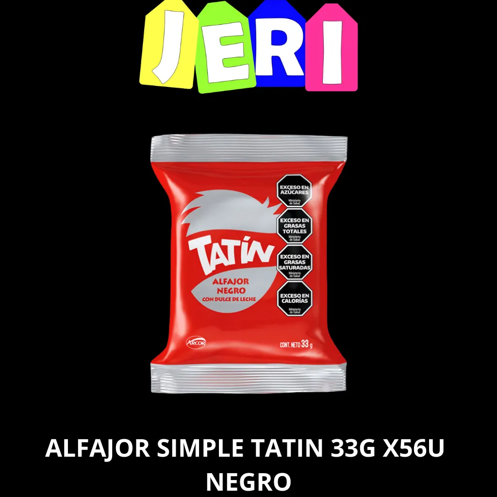 ALFAJOR SIMPLE TATIN 33G X56U NEGRO