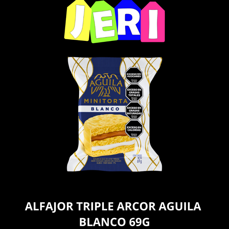 ALFAJOR TRIPLE ARCOR AGUILA BLANCO 69G