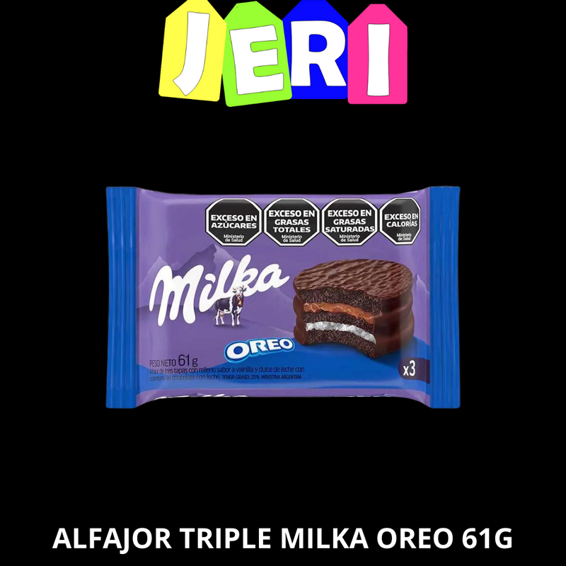 ALFAJOR TRIPLE MILKA OREO 61G