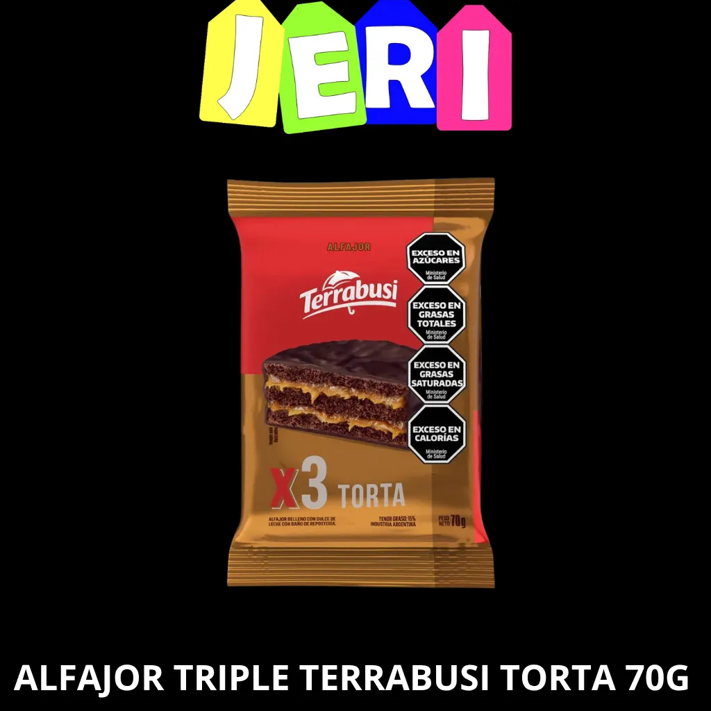 ALFAJOR TRIPLE TERRABUSI TORTA 70G