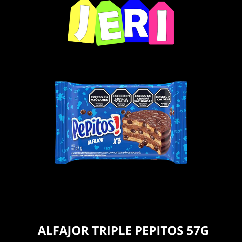 ALFAJOR TRIPLE PEPITOS 57G