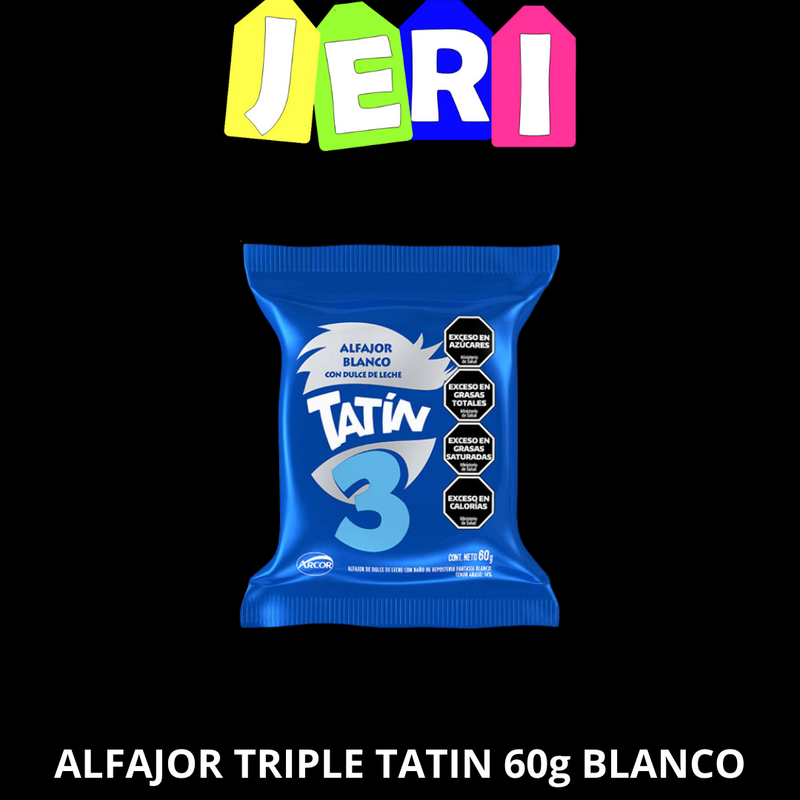 ALFAJOR TRIPLE TATIN 60g BLANCO