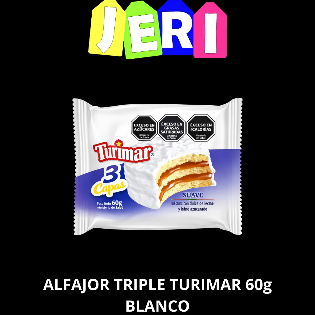 ALFAJOR TRIPLE TURIMAR 60g BLANCO