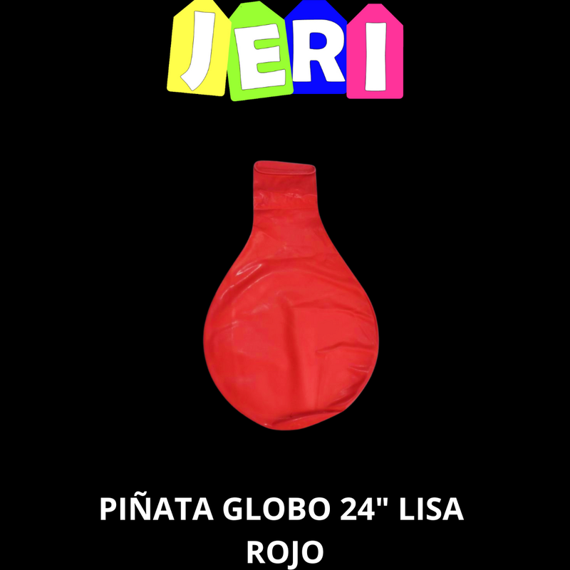 PIÑATA GLOBO 24" LISA (ROJO)