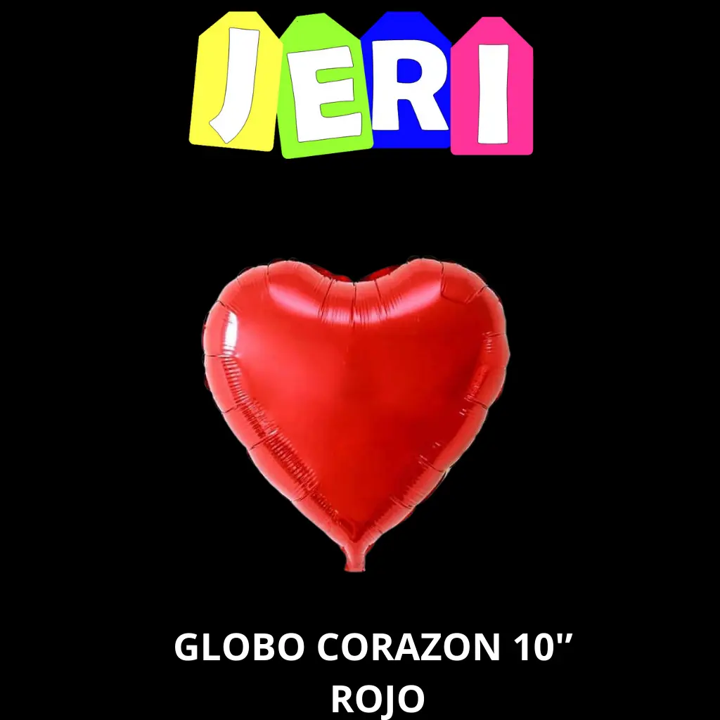 GLOBO METALIZADO CORAZON 10"