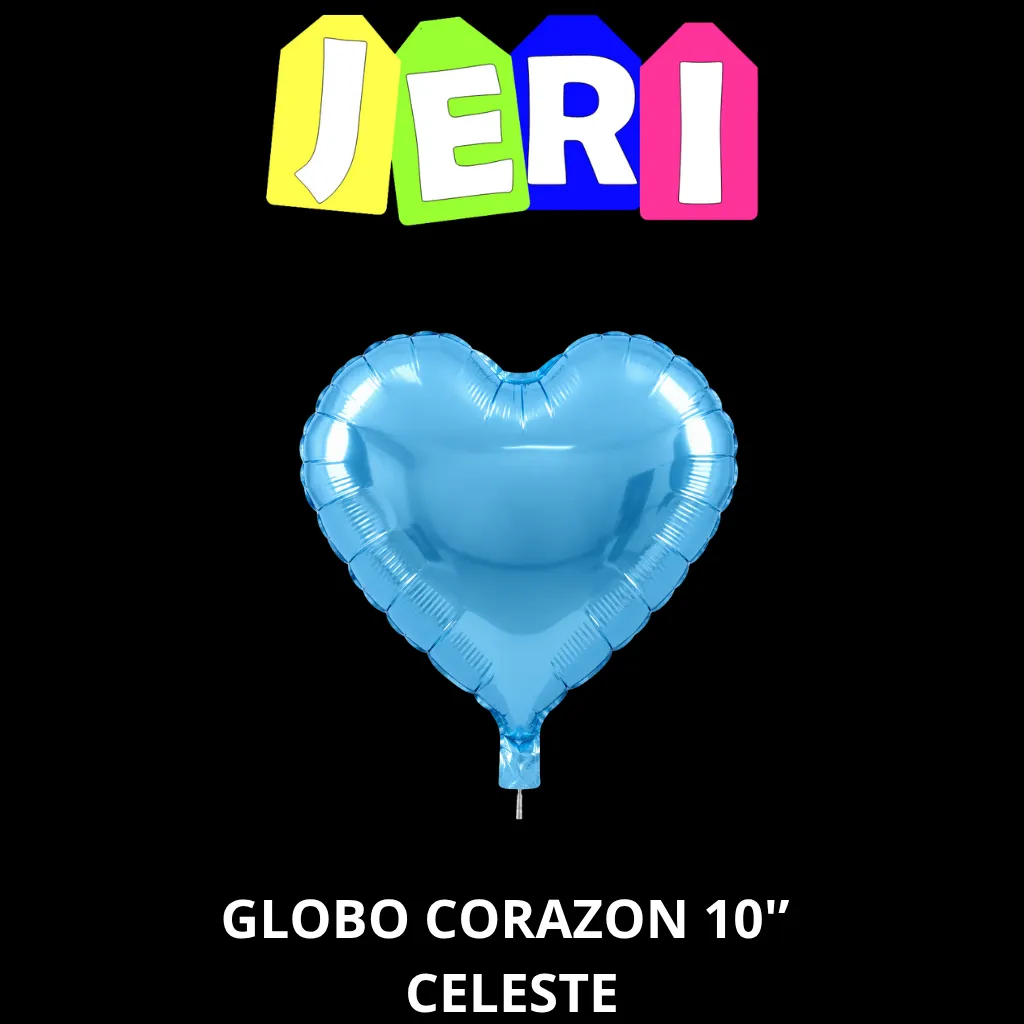 GLOBO METALIZADO CORAZON 10"
