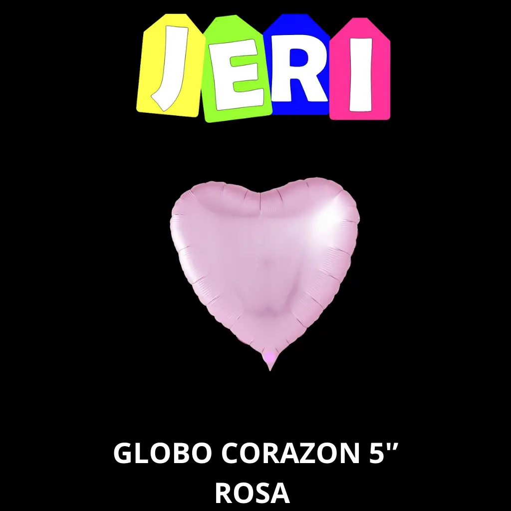 GLOBO METALIZADO CORAZON 5"