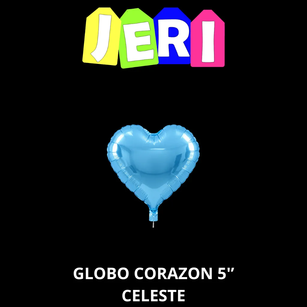 GLOBO METALIZADO CORAZON 5"