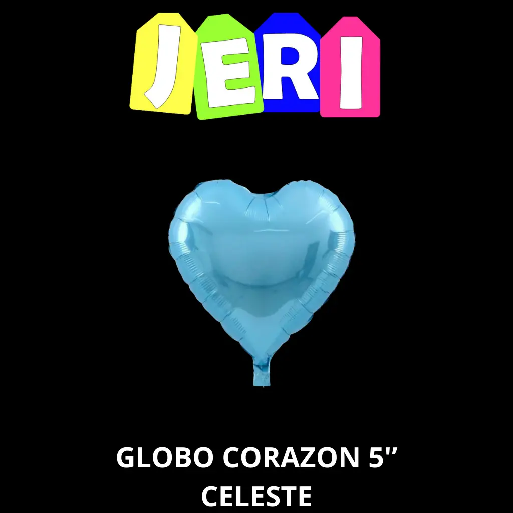 GLOBO METALIZADO CORAZON 5"
