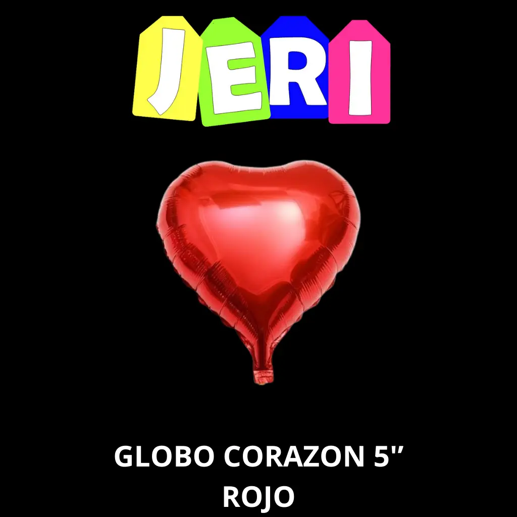 GLOBO METALIZADO CORAZON 5"