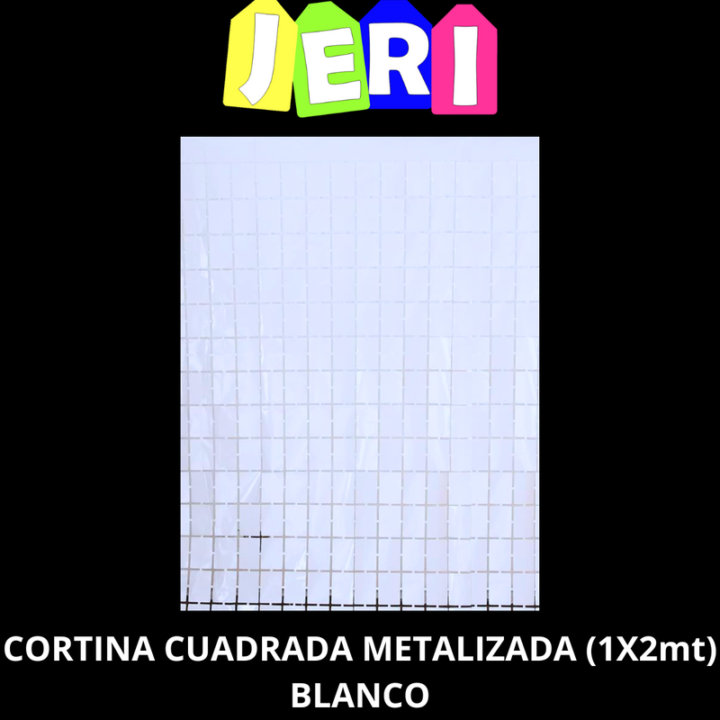 CORTINA CUADRADA METALIZADA