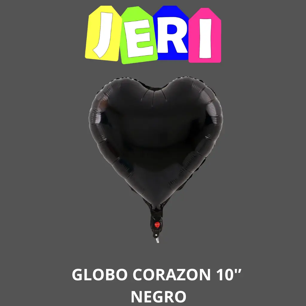 GLOBO METALIZADO CORAZON 10"