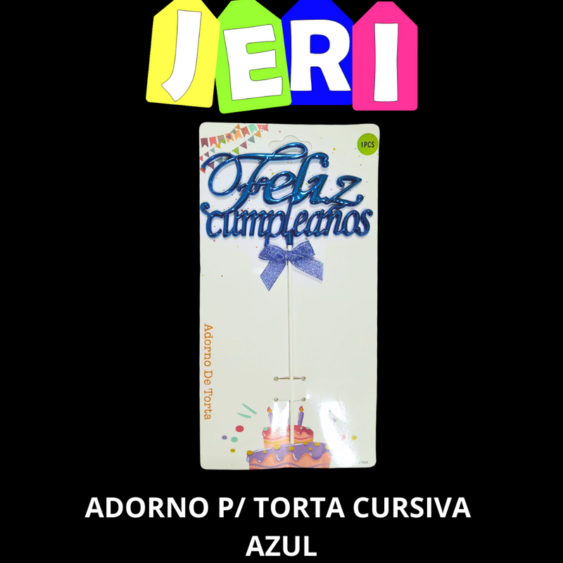 ADORNO TORTA CURSIVA