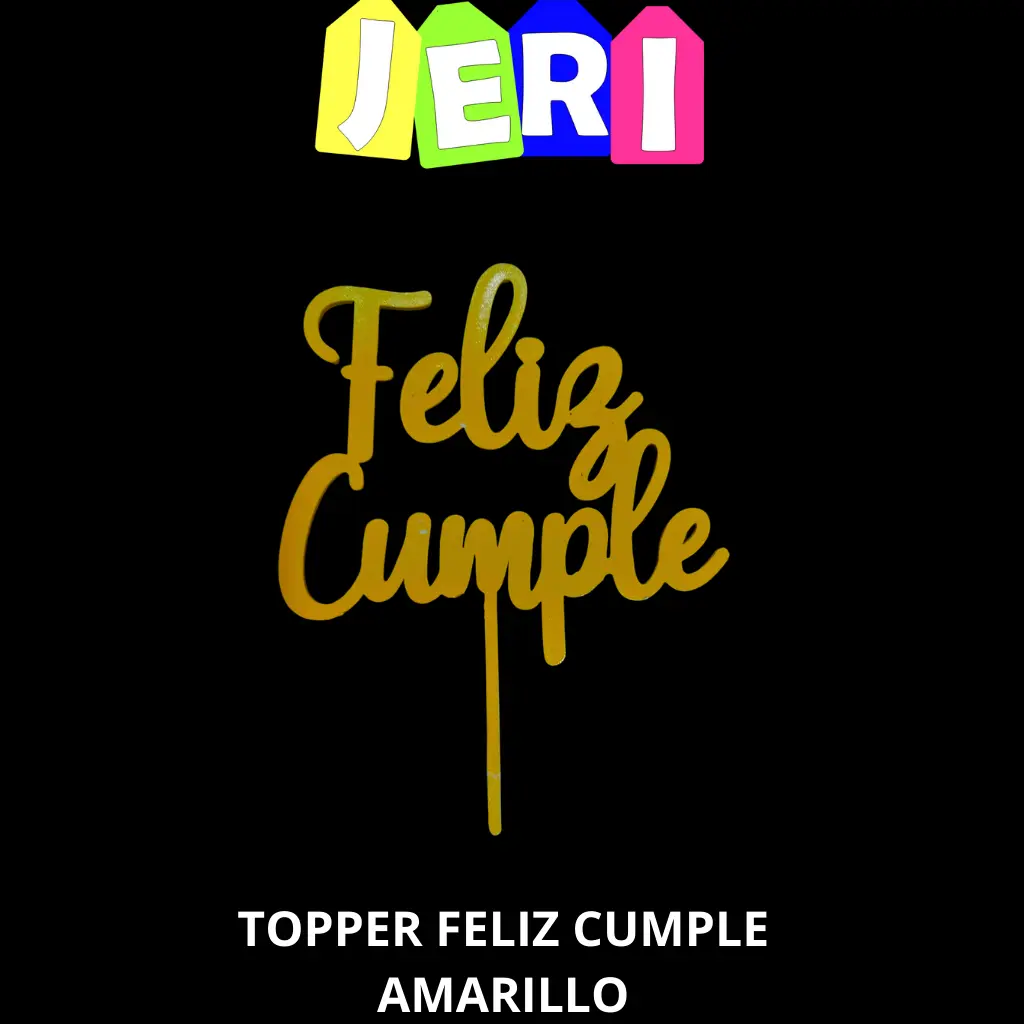 TOPPER FELIZ CUMPLE