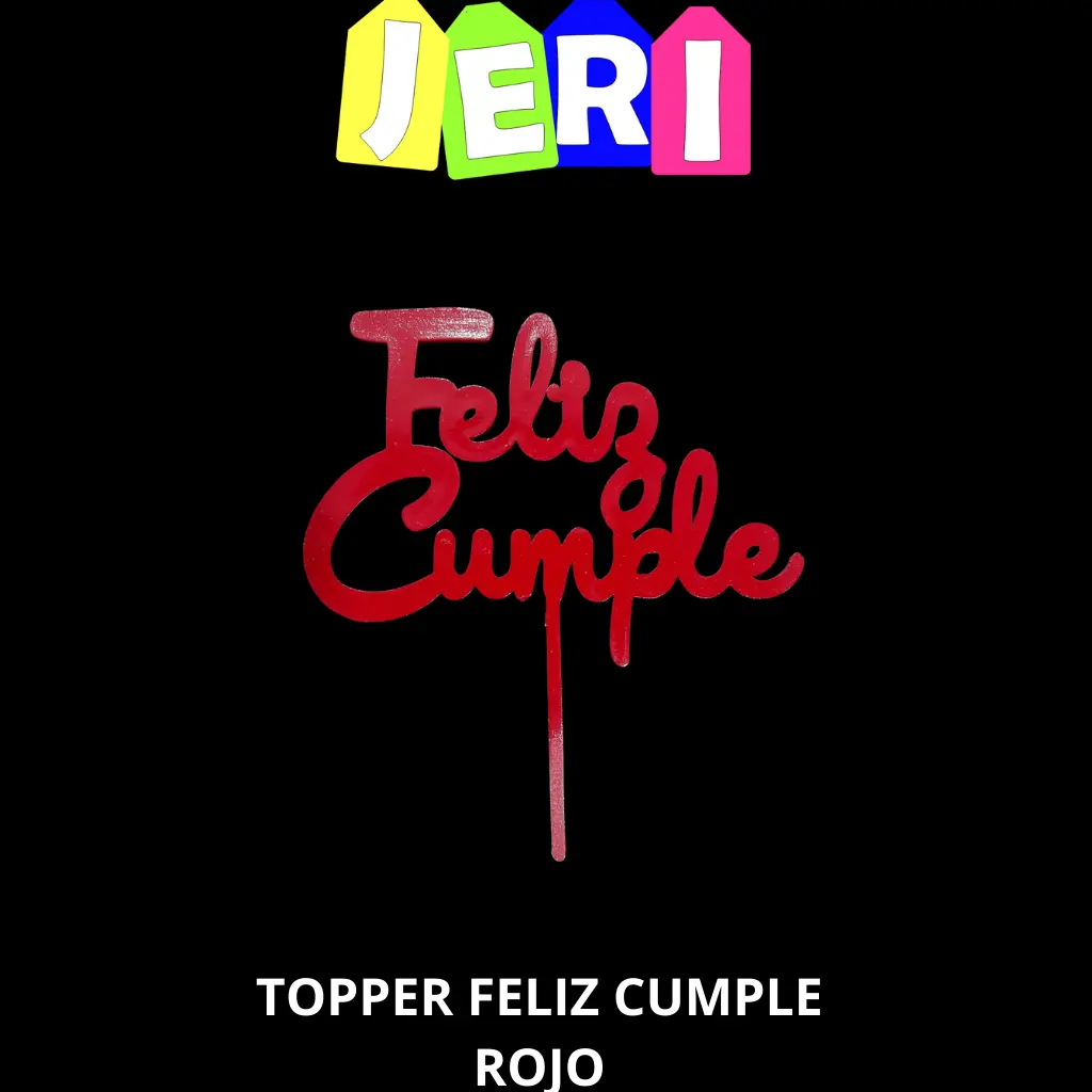 TOPPER FELIZ CUMPLE