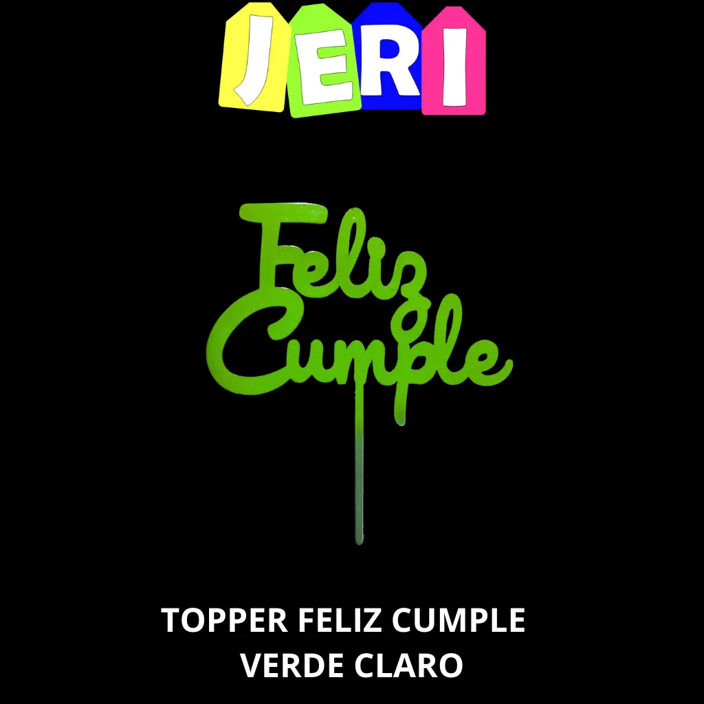 TOPPER FELIZ CUMPLE