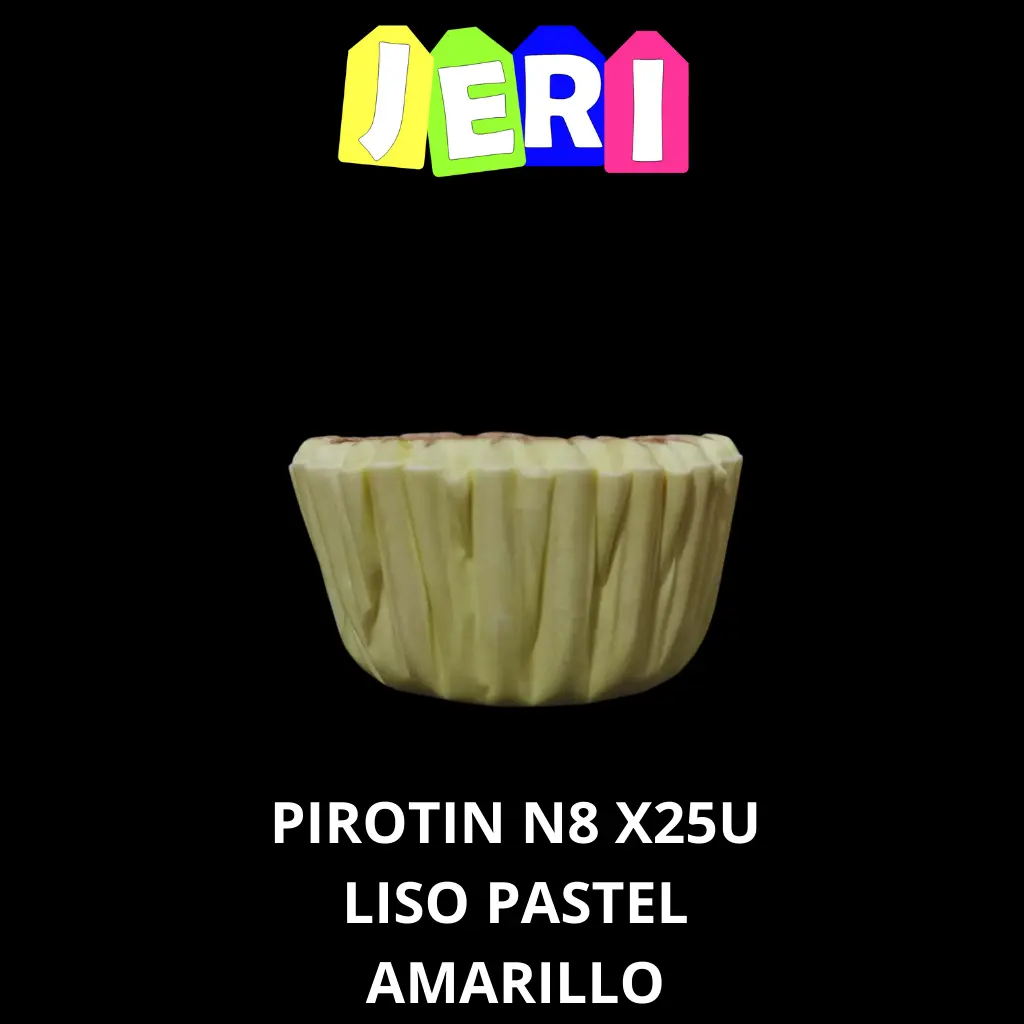 PIROTIN N8 X25U LISO PASTEL (AMARILLO)