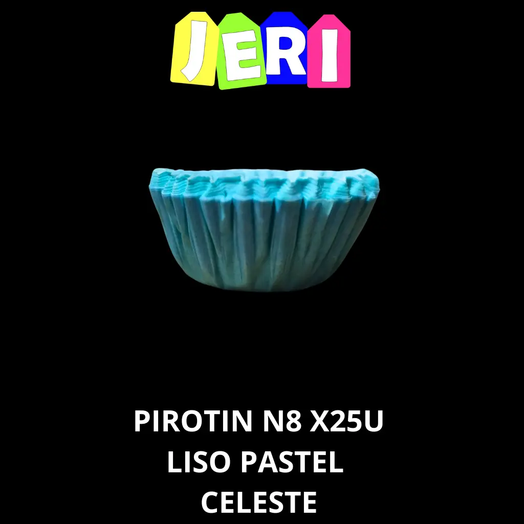 PIROTIN N8 X25U LISO PASTEL (CELESTE)