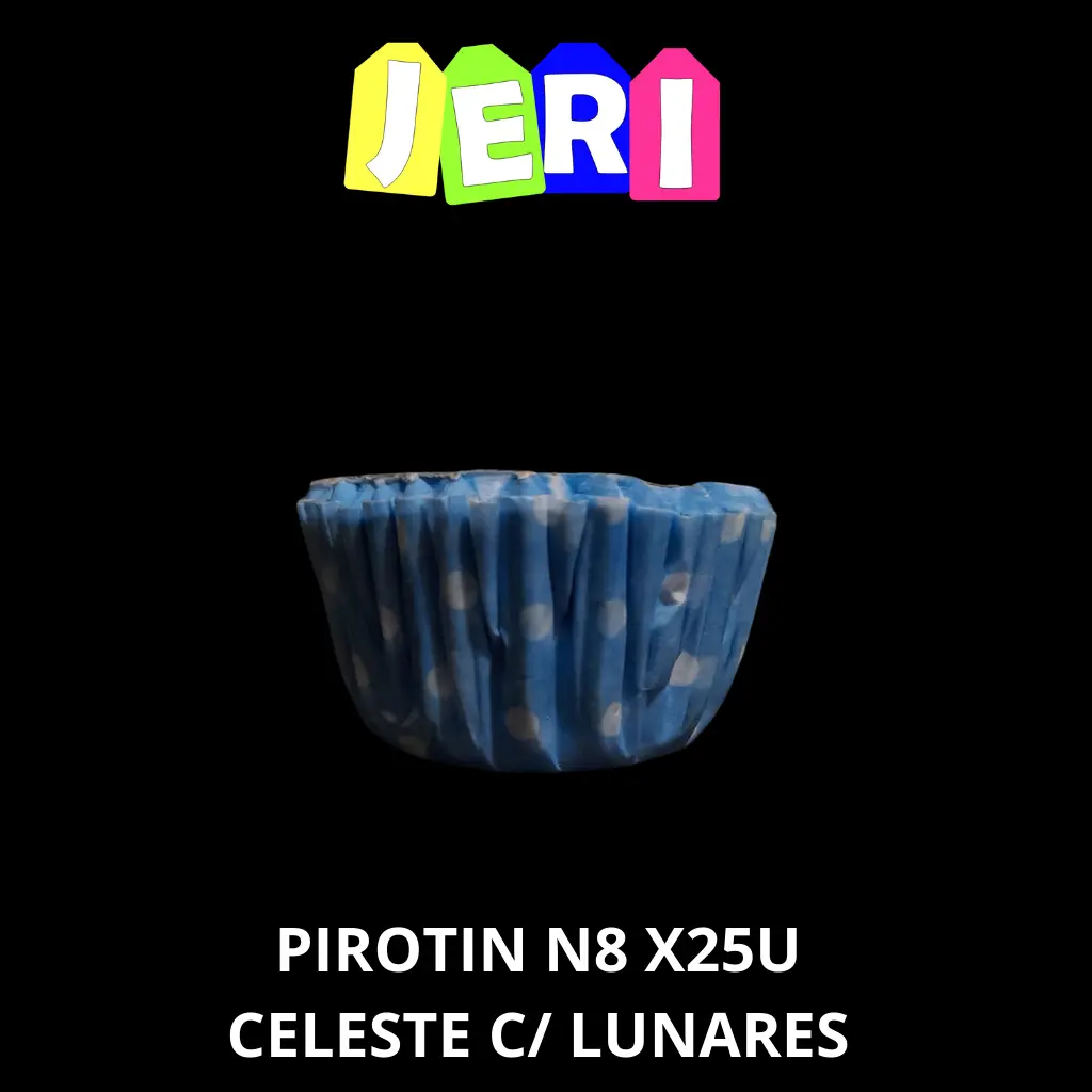 PIROTIN N8 X25U C/ LUNARES (CELESTE)