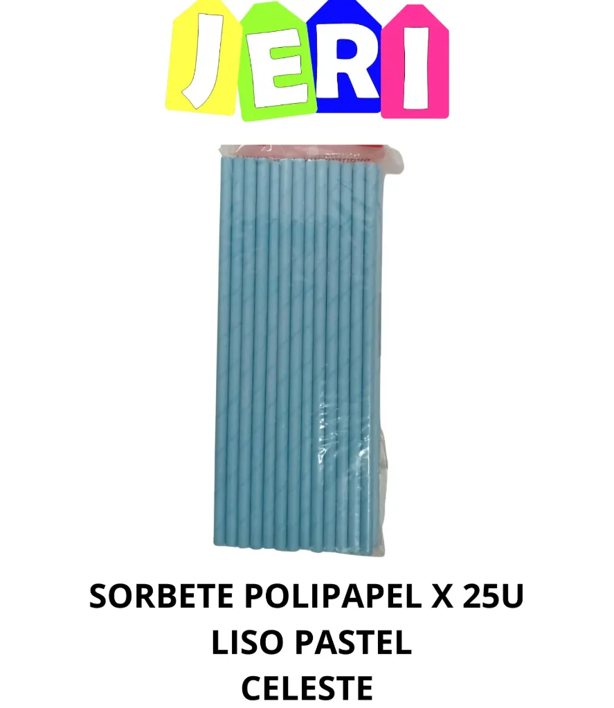 SORBETE POLIPAPEL X25U LISO PASTEL