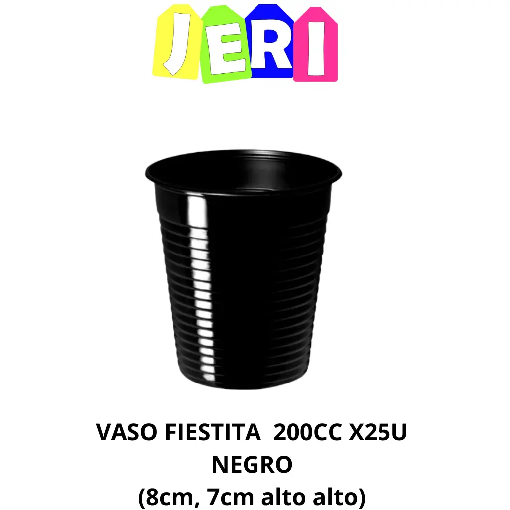 VASO 200CC FIESTITA x25u
