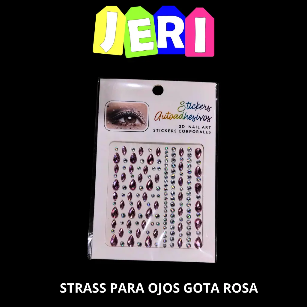 STRASS PARA OJOS GOTAS (ROSA)