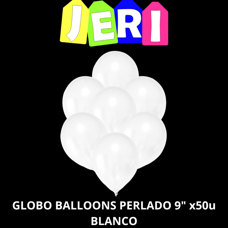 GLOBO BALLOONS PERLADO 9" x50u