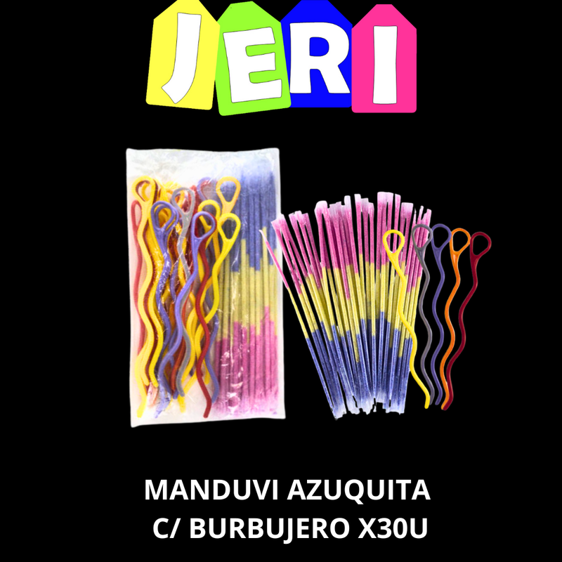 MANDUVI AZUQUITA COLOR C/BURBUJERO X30U
