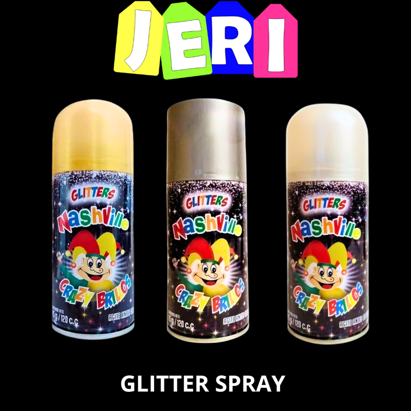 GLITTER SPRAY 120cc (BLANCO)