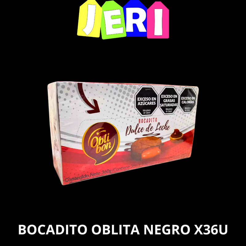 BOCADITO OBLITA NEGRO X36U
